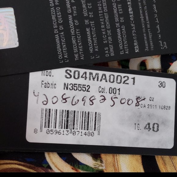 New - Patterned Just Cavalli Skirt - SIZE 40 - Picture 5 of 5